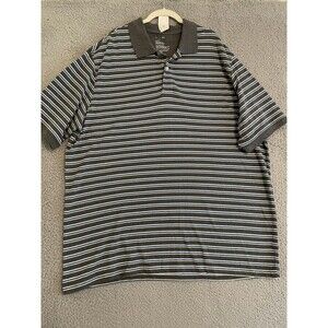 NWT Gap Grey/White/Blue Short Sleeve Cotton Men's Polo shirt Size XXL